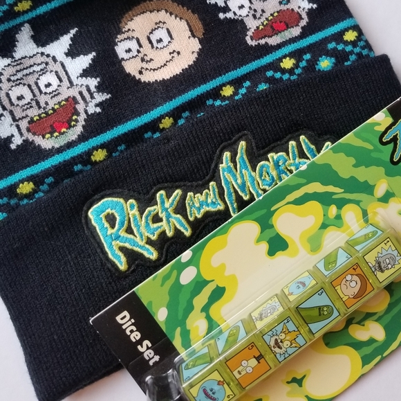❗Rick & Morty Winter Beanie and Dice Set❗ - Picture 3 of 8